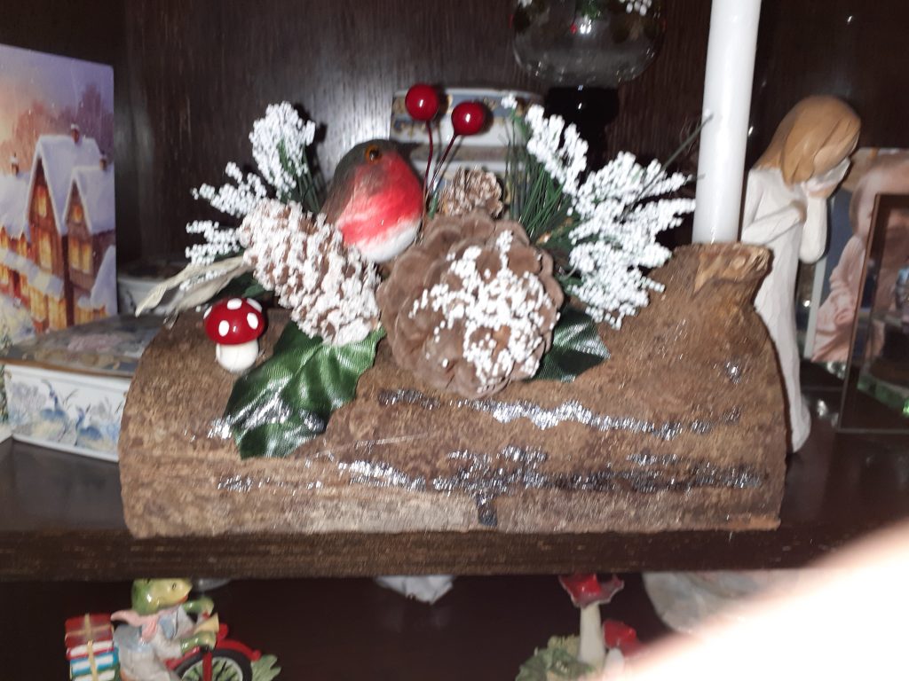 Christmas Log made by the Craft Club