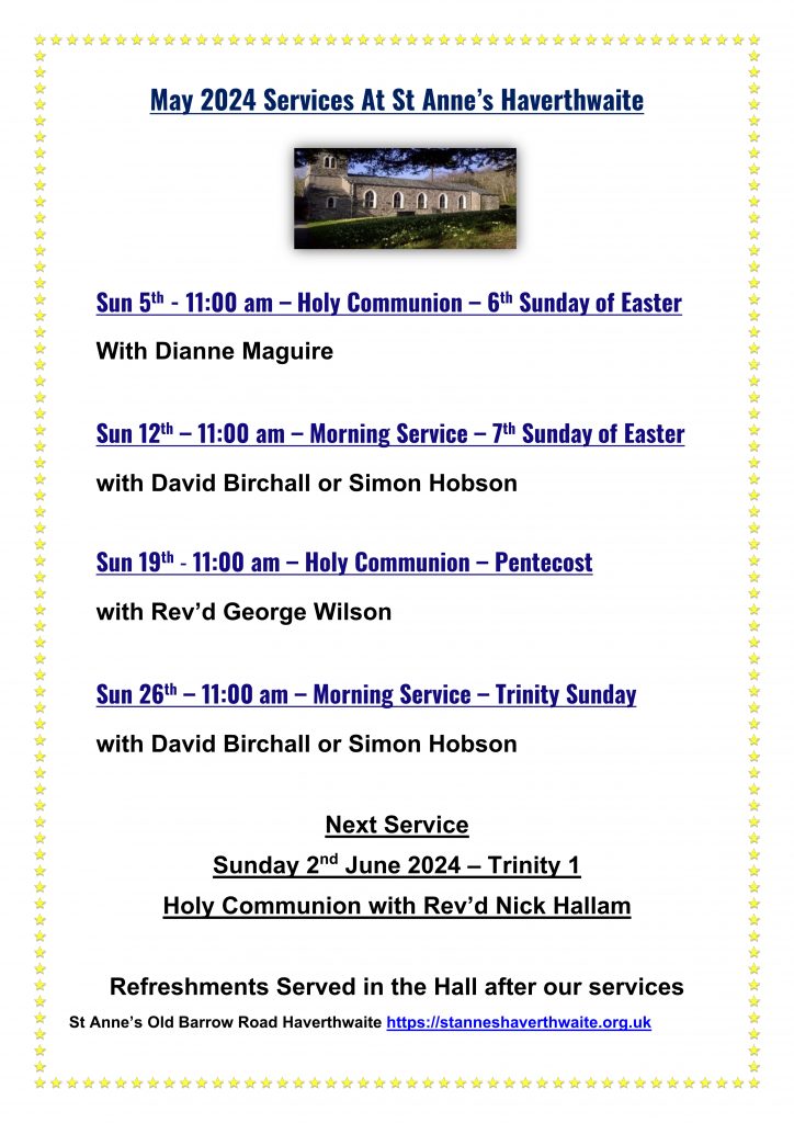 Services for May 24