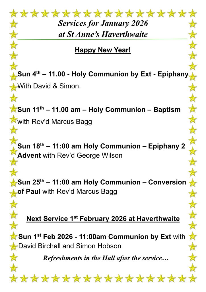 January 2026 Services