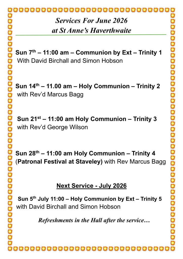 Services for June